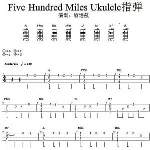 Five Hundred Miles 吉他谱 Hedy West