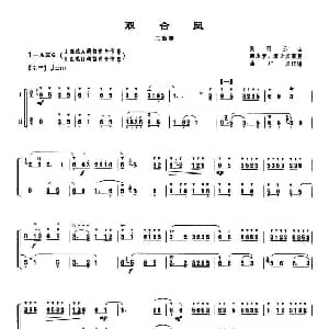 笛子谱 | 双合凤 二重奏