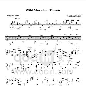 ​山野里的百里香_歌曲简谱_词曲: 苏格兰民歌