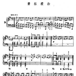 赛格馕勒 钢琴谱 陆华柏编曲