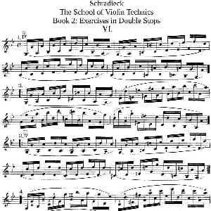 小提琴谱 | 史拉迪克小提琴技术练习 第2册 Ⅵ