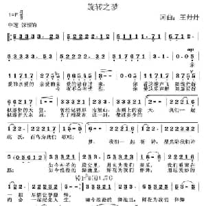 旋转之梦_通俗唱法乐谱_词曲:王丹丹 王丹丹