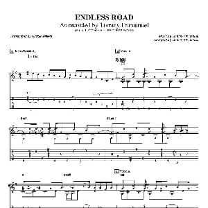 tommy emmanuel endless road 吉他谱 tommy emmanuel