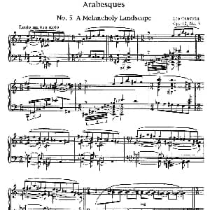 Arabesques Op.42 钢琴谱 里奥 奥恩斯坦 Leo Ornstein