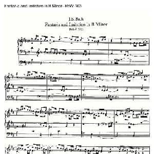 Fantasia and Imitation in B Minor BWV 563 管风琴谱