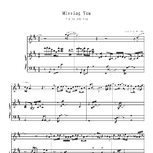 Missing You 钢琴谱