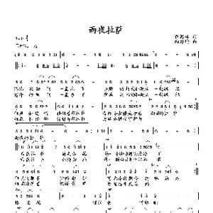 雨夜拉萨_歌曲简谱_词曲:萧思林 向邦瑜