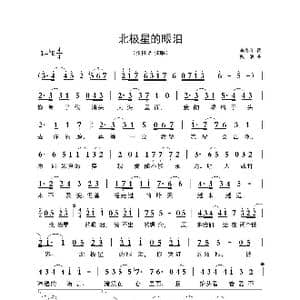 ​北极星的眼泪_歌曲简谱_词曲:李念和 戴浪