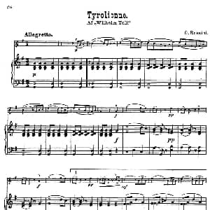 小提琴谱 | Tyrolienne. 小提琴 钢琴伴奏
