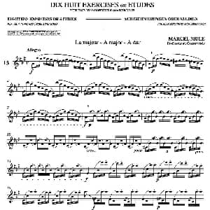 萨克斯谱 | 18 Exercicios ou Estudos de Marcel Mule Enelruy Lira 马瑟 穆勒18首练习曲—13 Marcel Mule 马瑟 穆尔