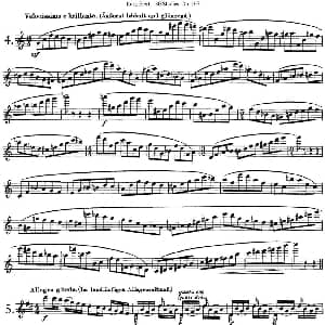 长笛曲谱 | 卡 伊勒特30首长笛练习曲Op.107 NO.4 NO.6 Karg Elert 卡 伊勒特