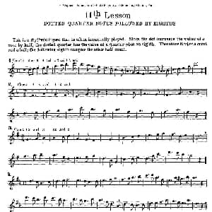 长笛曲谱 | 长笛演奏基础教程练习 11—20 E Wagner E 韦格
