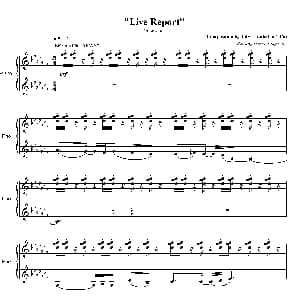 Live Report 钢琴谱