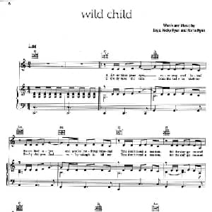 WILD CHILD _外国歌谱