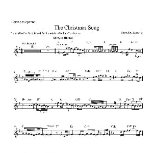 萨克斯谱 | The Christmas Song 次中音萨克斯