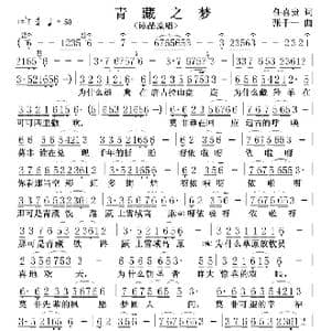 青藏之梦_歌谱投稿_词曲:任喜贵 张千一