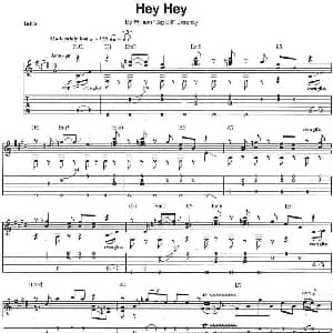 Hey Hey 吉他谱