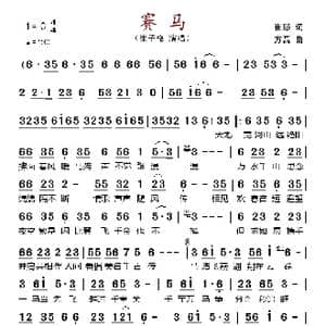 赛马_歌谱投稿_词曲:崔怒 方磊