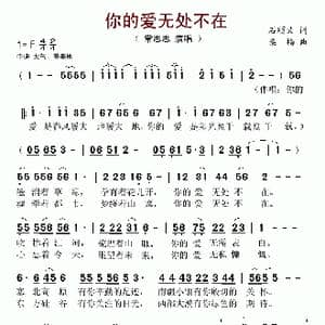 你的爱无处不在_歌谱投稿_词曲:石顺义 桑楠