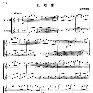 回旋曲 管乐合奏 二重奏 涅格锐
