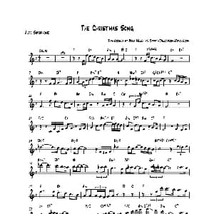 萨克斯谱 | The Christmas Song 中音萨克斯