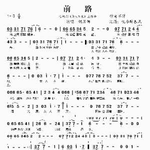 前路_歌谱投稿