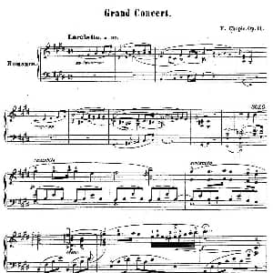 e小调第一钢琴协奏曲 Op.11 钢琴谱 弗雷德里克 肖邦 Frederic Chopin