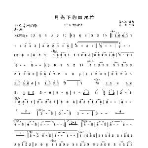 月光下的凤尾竹_歌曲简谱_词曲: 施光南