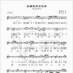 石榴花开叶子青_歌谱投稿_词曲:祁开虹 余尚义