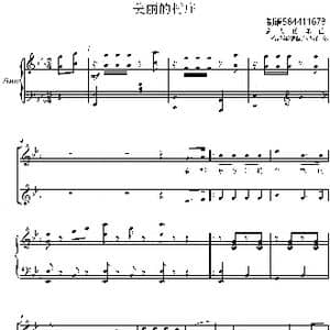 美丽的村庄合唱钢琴伴奏谱_歌曲简谱