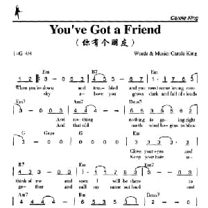 You've Got a Friend_外国歌谱