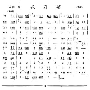 花月痕 丝竹乐谱
