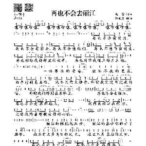 再也不会去丽江_歌谱投稿_词曲:赵雷 赵雷