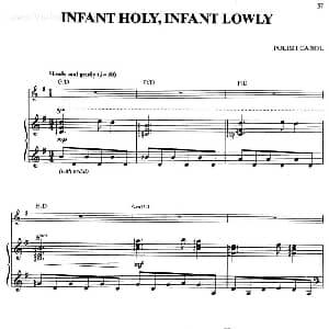 INFANT HOLY, INFANT LOWLY 钢琴谱