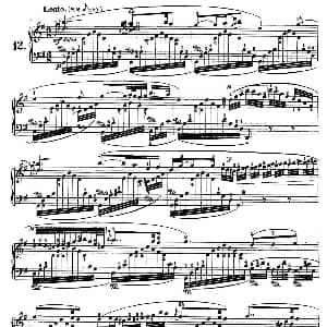 Nocturne No.12 in G Major 钢琴谱 约翰 菲尔德 John Field