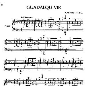 安达卢希亚组曲 Guadalquivir 钢琴谱 恩纳斯托 莱库纳