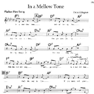 In a Mellow Tone_外国歌谱
