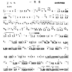 一枝花 唢呐谱 山东民乐版