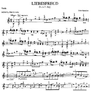 小提琴谱 | LIEBESFREUD Love's Joy