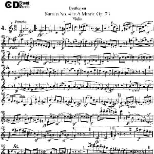 小提琴谱 | Violin Sonata No.4 in A Minor Op.23