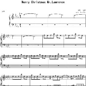 Merry Christmas Mr.Lawrence 钢琴谱