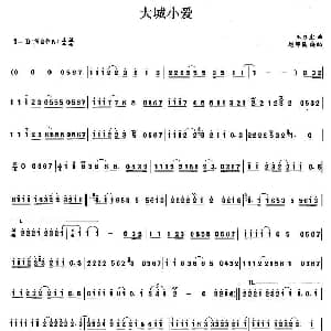 笛子谱 | 大城小爱 王力宏