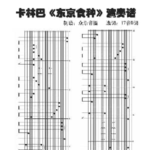 Unravel 东京美食家OP 拇指琴卡林巴琴演奏谱 TK TK