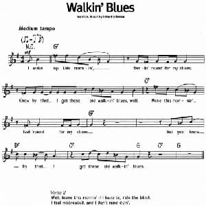 蓝调音乐:Walkin' Blues_外国歌谱