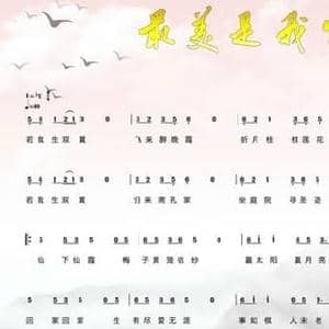最美是我家_民歌简谱_词曲:舒楠 舒楠