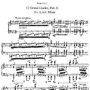 12 Grand Etudes S.137 钢琴谱 弗兰茨 李斯特
