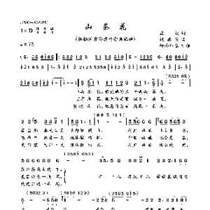 山茶花_歌曲简谱_词曲:庄奴 远藤实