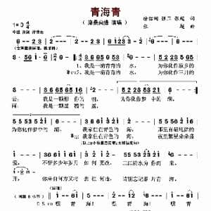 青海青_歌曲简谱_词曲:徐信阁 张卫 张超 张超