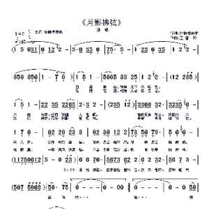 月影拂弦_歌曲简谱_词曲:对联相关者 王雪玲