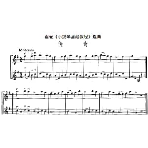 小提琴谱 | 霍曼 小提琴基础教程 选曲 传奇 二重奏